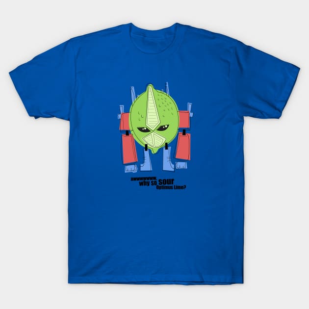 Optimus Lime T-Shirt by nocturnallygeekyme